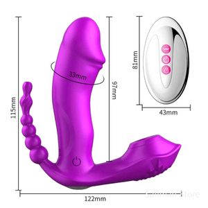 NXYCockrings Vibrator zur Stimulation der Klitoris, 3 Stück, 1 Stück, Saugvibrator für Frauen mit 7 Saugmodi, Anal, Vaginal, Oral, Erotische Sexspielzeuge 1123 1124