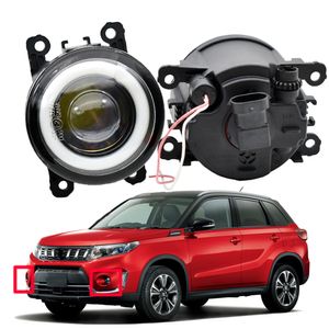 Dimma ljus för Suzuki Grand Vitara LY 2016-2019 2 st Front Bumper Lamp Styling Angel Eye LED Lens 12V H11