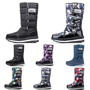 Billigare rabatt klassiker snöar stövlar för kvinnans mens mode hög mini ankel vinter boot damer tjejer män kvinnor booties varm bomull päls non-slips utomhus 36-47