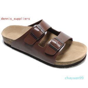 2021 P Brand Arizona Men Flat Heel Slipper Women Multaicolor Summer Casual Shoes Buckle High Quality Genuine Leather wholesale