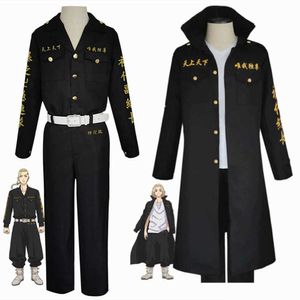 Anime Tokyo Revengers Hooligan Black Team Uniform Suit Cosplay Costumes Boys Role Play Clothing Y0903