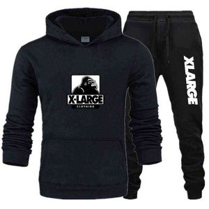 Herr designer hoodie xlarge tryckta hoodies set tröjor män design streetwear solid color pullover tops man spoort kostym och jogging byxa 735