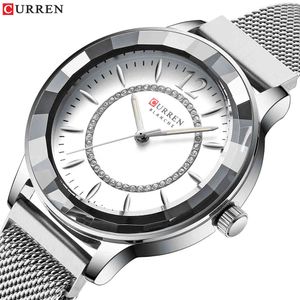CURNN TOPブランドの女性の腕時計ファッション高級クォーツ時計女性レディースクロックシンプルな防水腕時計Watch Relogio Feminino 210517
