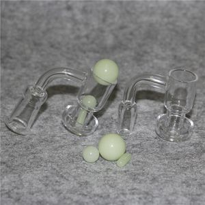 Rauchen 25 mm XL abgeschrägte Kante Quarz Banger Cyclone Carb Cap 2 mm klarer Boden Eimer 14 mm männlich weiblich für Dab Rig Wasserpfeife