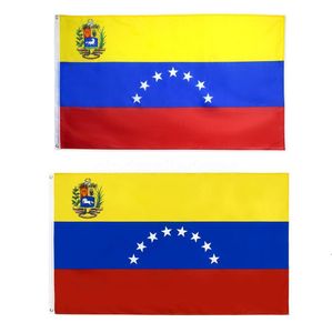 Национальные Флаги оптовых-DHL Fast Venezuela Флаг х5 футов Высокое качество Оптовая Venezuelan Семь звезд Национальные флаги на продажу CT05