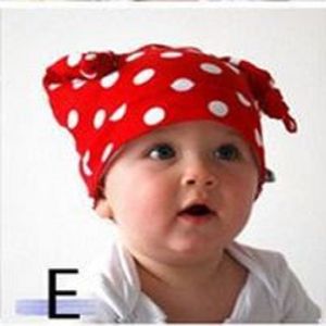 Dot Baby Girl Beanies Mode Bomull Nyfödda Mössor 0-3 År Bebes Boys Caps Berets Babies Headband Hair Clip Infant Bonnet 210413