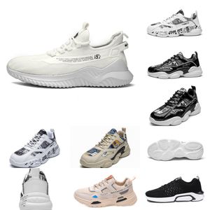 Uqqo Men Running Shoes HotSale Platform för Mens Trainers Vit Trippel Svart Cool Grå Utomhus Sport Sneakers Storlek 39-44 30