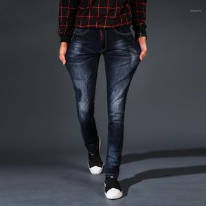 Мужские джинсы по прибытии Супер большая осень зима свободно полная длина случайные мужчины мода плюс размер