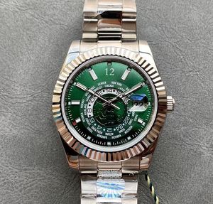 メンズウォッチ361Lステンレススチール製のリストバンドサファイア40ミリメートルビジネスファッション腕時計5833A自動機械的運動二重ゾーン男性の時計
