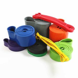 208cm Nature Latex Loop Resistance Bands Equipment Yoga Crossfit Home Tension Elastic Rubber Gym Pilates Fitness Sports Exercise H1026