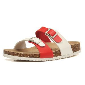 13 stil sommar kork slipper sandaler kvinnor avslappnad strand blandad färg flip flops glidor sko platt med storlek 35-43