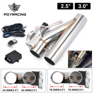 PQY - 2.5" / 3" Stainless Steel Headers Y Pipe Electric Exhaust CutOut Cut Out Kit For 2.5inch or 3inch Exhaust Pipe PQY- CT93