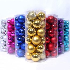 24 pcs 3cm 4cm 6cm bolas de natal xmas árvore enfeitiças enfeites decorações bola para decoração de casamento de férias
