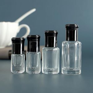 3ml 6ml 12ml mini frasco frasco de perfume de vidro recipiente cosmético garrafas recarregáveis