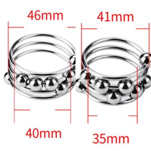 Nxy cockrings metal pênis anel brinquedos sexuais para homens atraso ejaculação glandegule estimador bloqueado esperma galo pesado aço inoxidável com bead 0215