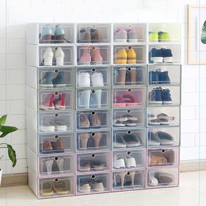 Clothing & Wardrobe Storage Multi Color Plastic Transparent Flip Drawer Type Shoe Box Living Room Various Case House Supplies