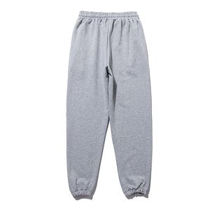 Calças completa grande v luxo homens e feminino calças de algodão puro branco cinza preto hip-hop vlones # S-XL