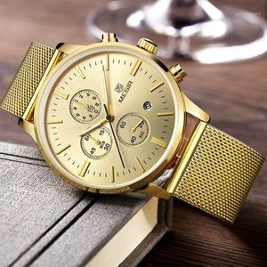 Casual Military Stylish MEGIR Brand Design Fashion Chronograph Men Male Clock Sport Steel Business Luxury Wrist Gift Watch Wristwatches