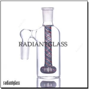 45 derece 90 derece sigara içme 14mm kül catcher duş başlığı perkolator wigwag iç sıralı gövde 18mm eklem kalın net ashcatcher