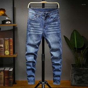 Calças coreanas simples e elegantes masculinas primavera 50 48 46 calças largas masculinas jeans tamanho grande