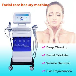 Touch Screen 8 In 1 Diamond Microdermabrasion Hydra Dermabrasion Hydro face Water Oxygen Jet Peel Facial photo light therapy machine