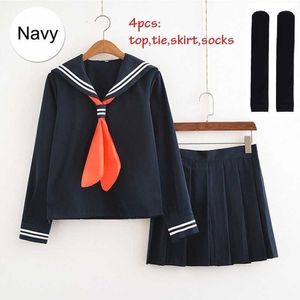 Cosplay Costume My Hero Academia Anime Boku no Himiko Toga JK Uniform Women Sailor Suits with Sweaters Y0913