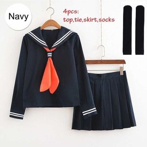 Costume Cosplay My Hero Academia Anime Boku no Himiko Toga JK Uniforme Donna Abiti alla marinara con maglioni Y0913