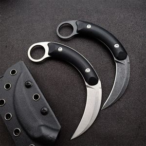 High Hardness Hand Claw Knife Outdoor Camping Portable Saber Personality Safety Knives EDC Tool HW298