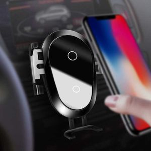 Автомобильный держатель телефона 15W QI беспроводное зарядное устройство для iPhone X Samsung S10 S9 S8 Holder Phone Car Phone зарядное устройство в воздушном вентиляции