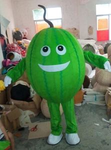 Bonito Melão Mascote Traje Halloween Natal Cartoon Personagens De Personagens Terno Publicidade Folhetos Clothings Carnaval Unisex Adultos Outfit