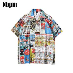 Hip-Hop Style Women's Shirt Vintage Clothing Fashion Retro Print Blouses Summer Female Shirt Short Sleeve Streetwear Tunic 210529