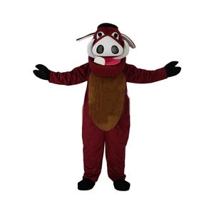 Wild Waving Mascot Mascot Trajes de Natal Vestido De Festa Dos Desenhos Animados Personagem De Banda Desenhada Outfit Terno Adultos Tamanho Carnaval Páscoa Publicidade Tema Roupas