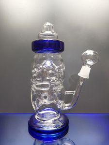 Nowe platformy olejowe Babybottle Bong System recyklingu rur z pustą konstrukcją z 14,4 mm złączem gęstym szklanym sestshopem olejem