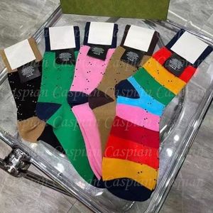 Colorful Correct Letter Socks for Gift Party Women Fashion Cotton Sock with Tag High Quality Wholesale Price