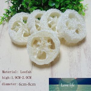 Organizzazione 150 pz/lotto diametro 6-8 cm Fetta di Luffa Naturale FAI DA TE personalizzare strumenti di sapone, prodotti per la pulizia, spugna scrubber, viso