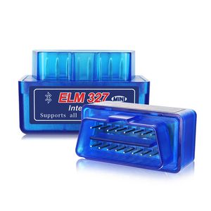 ELM327 OBD2 Tarayıcı Bluetooth / WIFI V1.5 / V2.1 OBD Araba Teşhis Aracı Kod Okuyucu Android Windows için Symbian İngilizce Mini