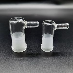 L style Thick Glass Vapor Whip Adapter Hookahs Accessory 14mm 18mm Female or Male 90 Degree In Stock