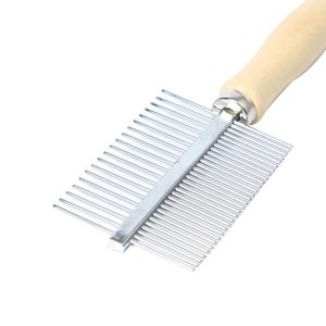 Beauty Tools Multi-usage Stainless Steel Pet Dog Cat Combs Long Thick Hair Fur Shedding Remove Rake Comb Pets Grooming Brush RH2326