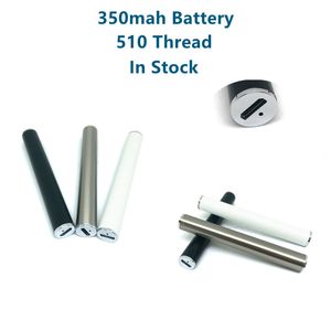 350 mAh 510 Bateria Vape Pen Pen Gruba Bateria oleju akceptuj Usługa OEM z USB ładowarką typu C Fabryka fabryczna