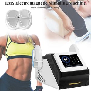 Two or four handle emslim muscle building High intensity emt body slimming machine with pelvic floor muscles rehabilitation cushion