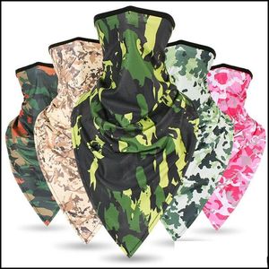 Protective Gear Cycling Sports Outdoorscycling Caps & Masks Men Women Sport Triangle Scarf Bandana Hiking Scarves Hunting Running Bike Tacti