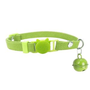 Hundkrafter Leashes Puppy Elastic Bell Pet Collar Velvet Necklacce Justerbar katt för små och medelstora hundar