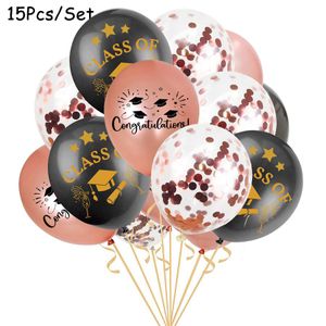 newBuona fortuna laureato Palloncini foil Articoli per feste Cerimonia di laurea Decorazioni Cappello da dottore elio Ballon diploma globos 12 pollici EWC7378