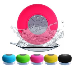 Portable Mini Wireless Bluetooth Speaker Stereo Waterproof Handsfree For Bathroom Pool Car Beach Outdoor Shower Speakers BTS-06