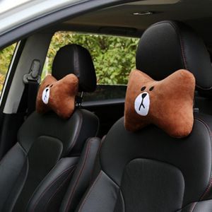 Almofadas de assento carro universal caro apoio de cabeça de cabeça pescoço descanso de suporte automático suporte a acessórios de algodão produto de decoração