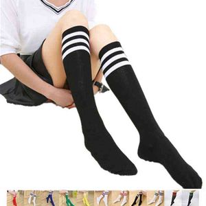 Мода сексуальное полосатое колено высокие носки женщин сжатие милые девушки жадные высокие женские длинные носки сексуальные женщины над коленами носки Y1119