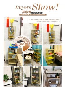 Hooks & Rails Children's Bookcase Floor Living Room Simple Home Bed Head Shelf Storage Cabinet Student Bookshelf Picture Book Rack