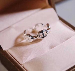 S925 серебряное кольцо в стиле панк, полый дизайн платинового цвета для женщин, свадебные украшения, подарок, есть штамп в коробке PS4813
