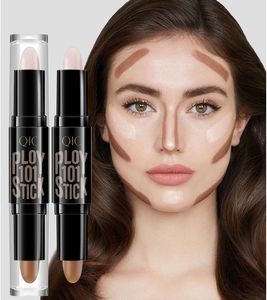 Double-Head Concealer Sticks, Highlighters Shadow V-Face Three-Dimensional Face Brightening Repair Pen