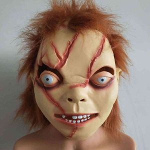 Cosplay Scary Mascara Halloween Terror Latex Realistische Chucky Doll Horror Masken